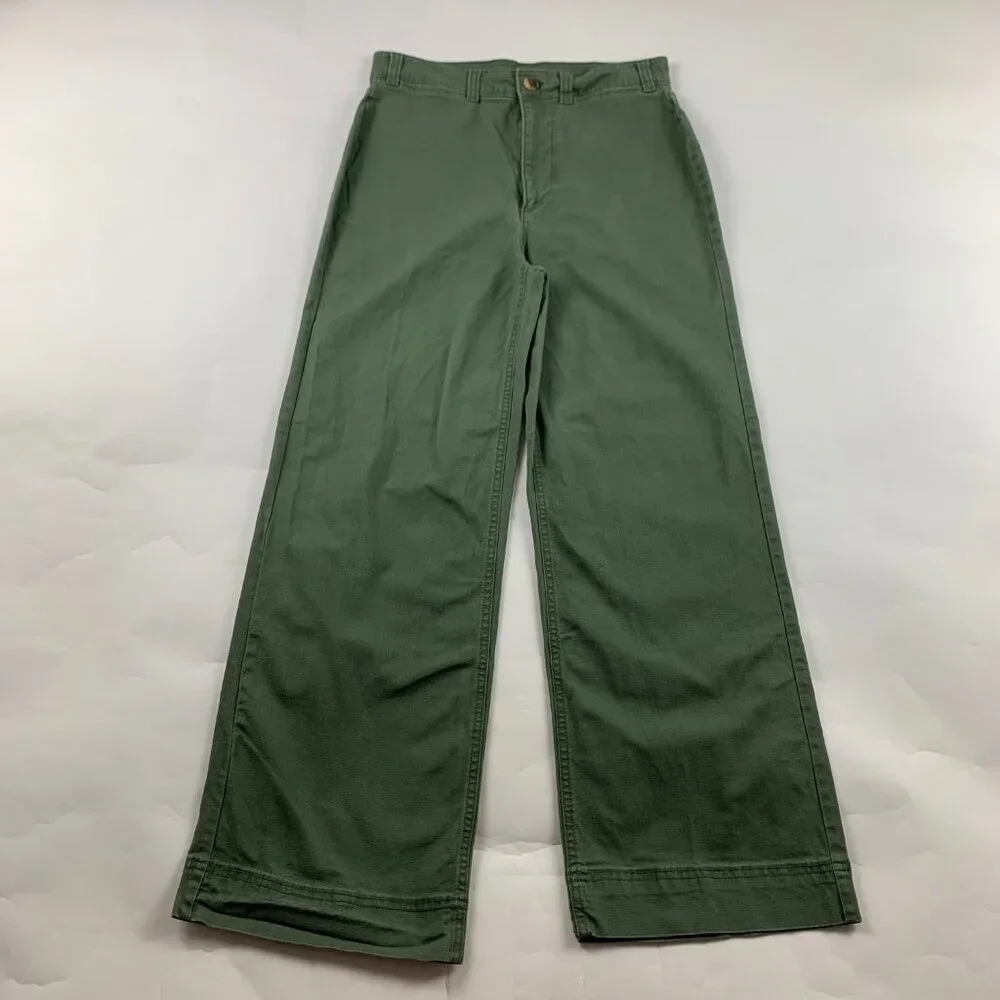 TALL Old Navy Alpine Tundra Stretch Canvas High Rise Wide Leg Chino Pant 6T